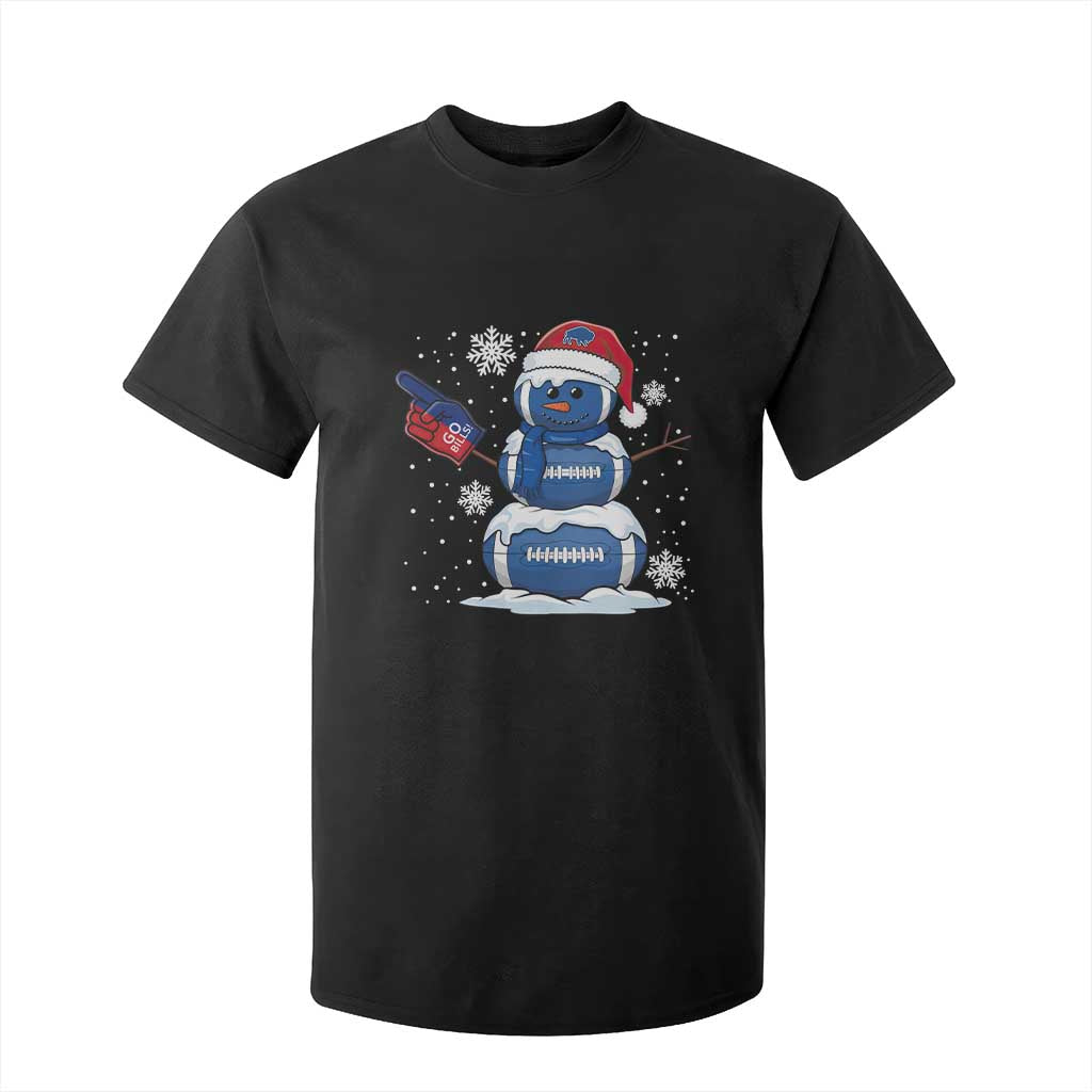 Christmas BFB Football T Shirt For Kid Vintage 90s BFB Sports Fan Football Snowman Xmas Pajamas TS10 Black Print Your Wear