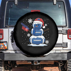 Christmas BFB Football Spare Tire Cover Vintage 90s BFB Sports Fan Football Snowman Xmas Pajamas TS10 No hole Black Print Your Wear