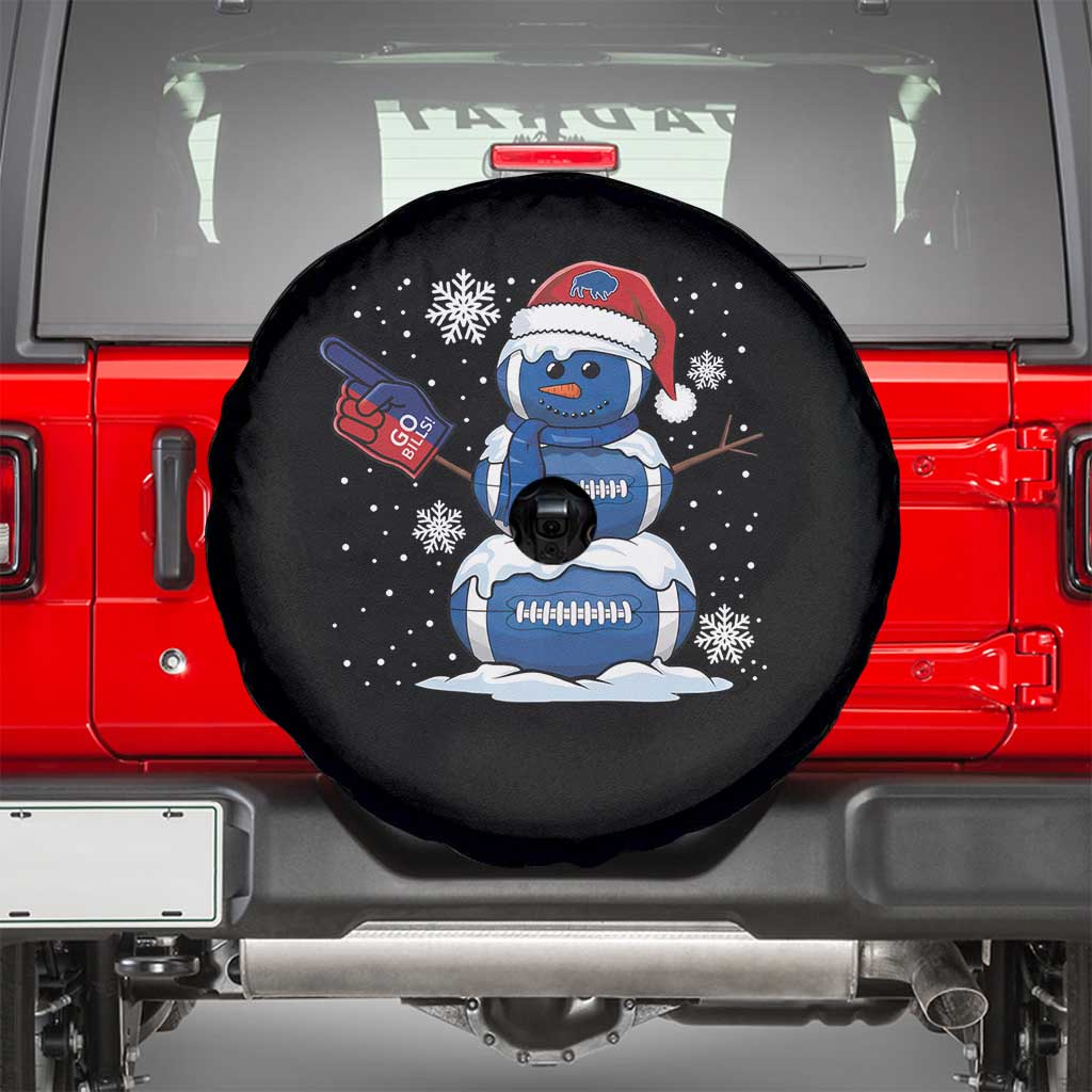 Christmas BFB Football Spare Tire Cover Vintage 90s BFB Sports Fan Football Snowman Xmas Pajamas TS10 Black Print Your Wear