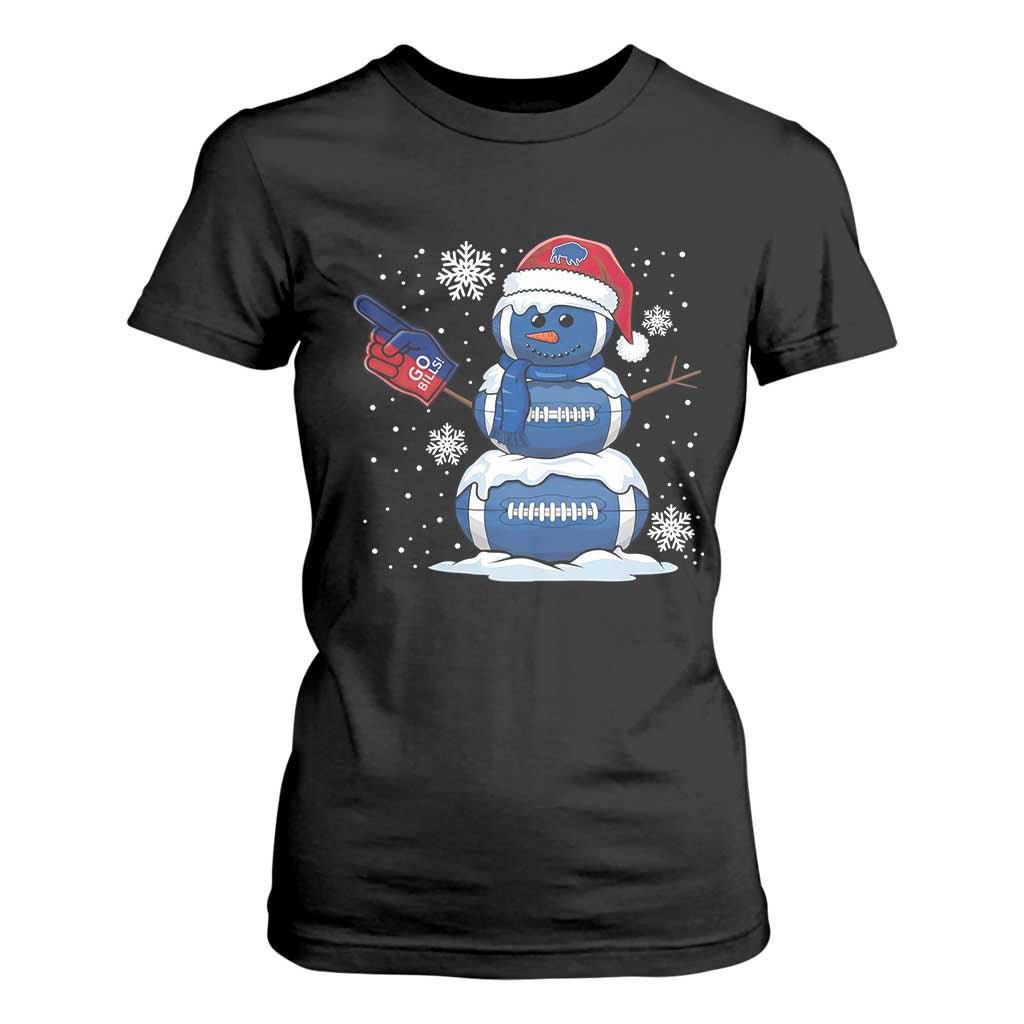 Christmas BFB Football T Shirt For Women Vintage 90s BFB Sports Fan Football Snowman Xmas Pajamas TS10 Black Print Your Wear