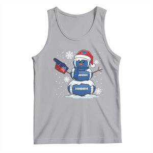 Christmas BFB Football Tank Top Vintage 90s BFB Sports Fan Football Snowman Xmas Pajamas TS10 Athletic Heather Print Your Wear
