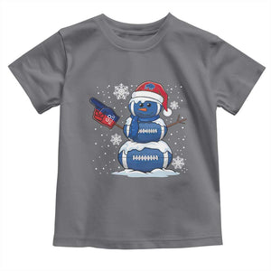 Christmas BFB Football Toddler T Shirt Vintage 90s BFB Sports Fan Football Snowman Xmas Pajamas TS10 Charcoal Print Your Wear