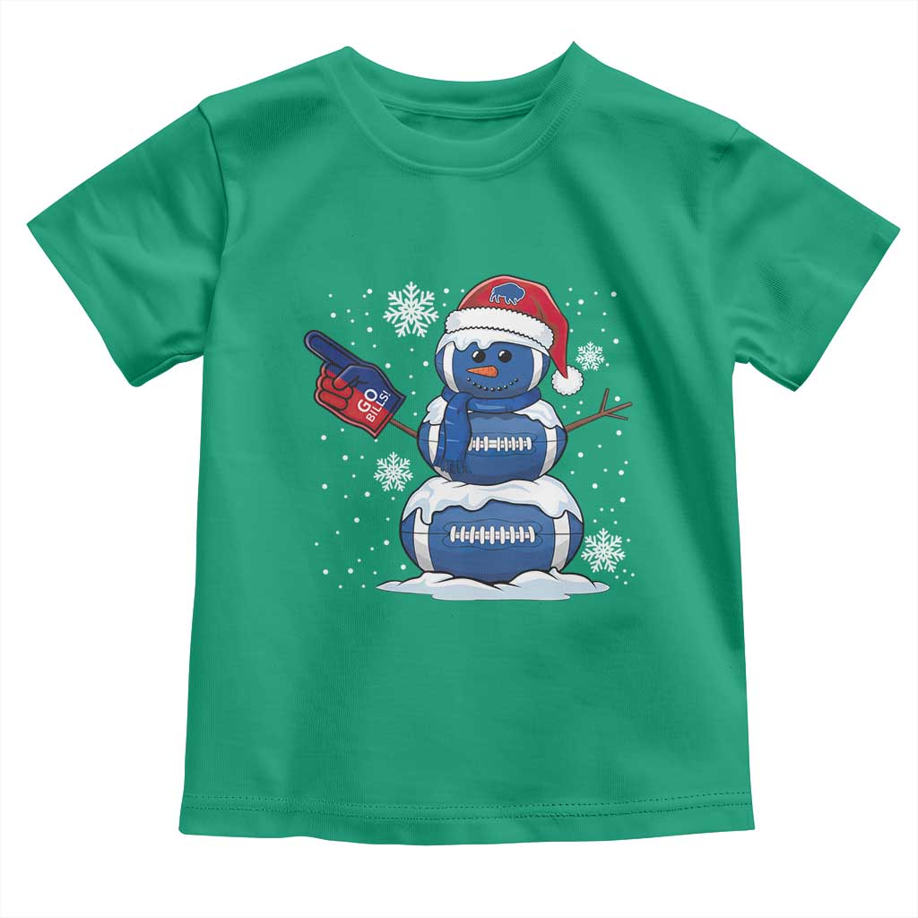 Christmas BFB Football Toddler T Shirt Vintage 90s BFB Sports Fan Football Snowman Xmas Pajamas TS10 Irish Green Print Your Wear