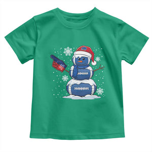 Christmas BFB Football Toddler T Shirt Vintage 90s BFB Sports Fan Football Snowman Xmas Pajamas TS10 Irish Green Print Your Wear