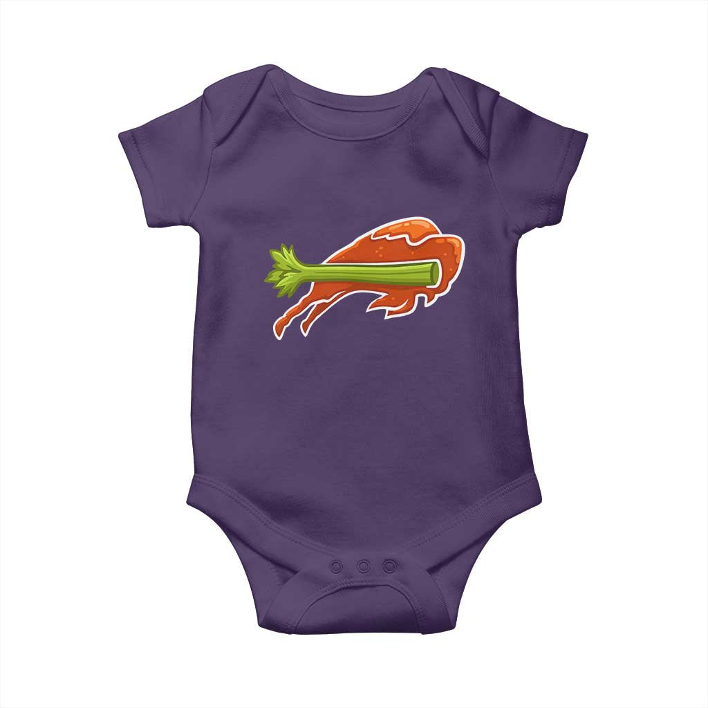 BFB Chicken Wing Baby Onesie Vintage 90s BFB Sports Fan Game Day TS10 Purple Print Your Wear
