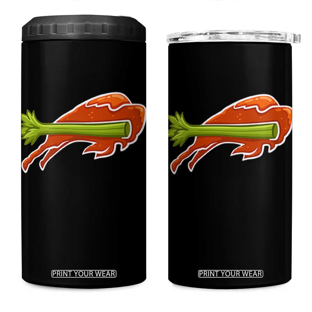 BFB Chicken Wing 4 in 1 Can Cooler Tumbler Vintage 90s BFB Sports Fan Game Day TS10 One Size: 16 oz Black Print Your Wear