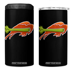 BFB Chicken Wing 4 in 1 Can Cooler Tumbler Vintage 90s BFB Sports Fan Game Day TS10 One Size: 16 oz Black Print Your Wear