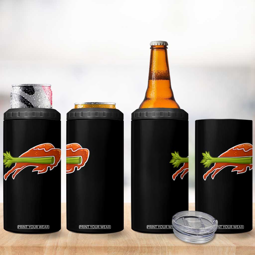 BFB Chicken Wing 4 in 1 Can Cooler Tumbler Vintage 90s BFB Sports Fan Game Day TS10 Print Your Wear