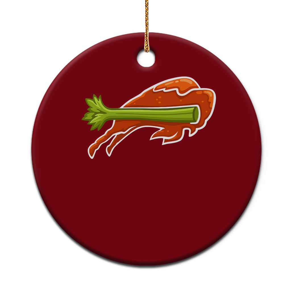 BFB Chicken Wing Ceramic Ornament Vintage 90s BFB Sports Fan Game Day TS10 1pc Red Print Your Wear
