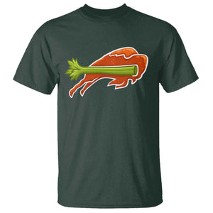 BFB Chicken Wing T Shirt Vintage 90s BFB Sports Fan Game Day TS10 Dark Forest Green Print Your Wear