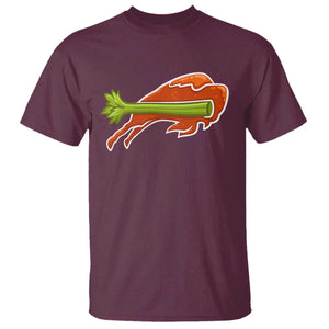 BFB Chicken Wing T Shirt Vintage 90s BFB Sports Fan Game Day TS10 Maroon Print Your Wear