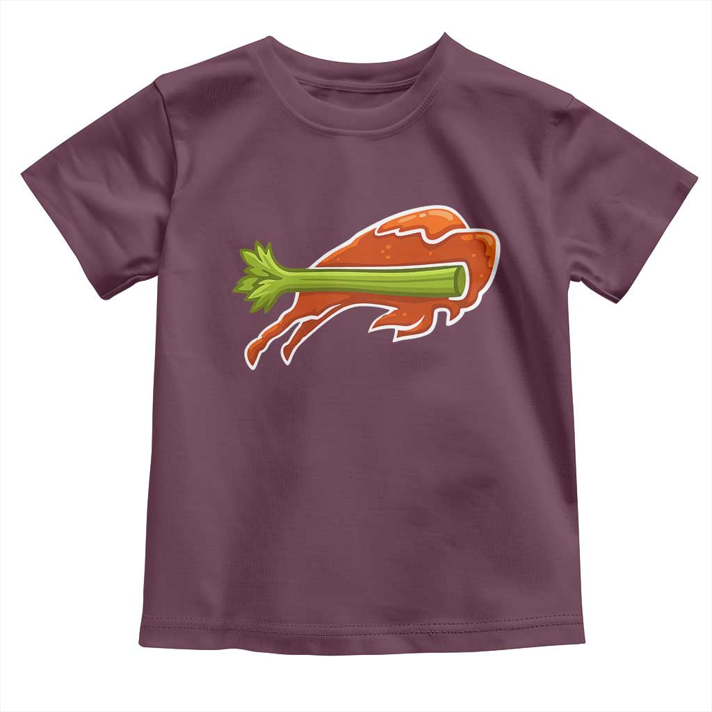 BFB Chicken Wing Toddler T Shirt Vintage 90s BFB Sports Fan Game Day TS10 Maroon Print Your Wear