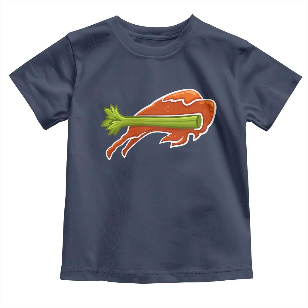 BFB Chicken Wing Toddler T Shirt Vintage 90s BFB Sports Fan Game Day TS10 Navy Print Your Wear