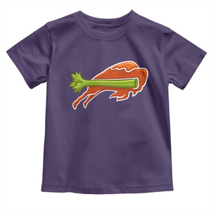 BFB Chicken Wing Toddler T Shirt Vintage 90s BFB Sports Fan Game Day TS10 Purple Print Your Wear