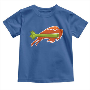 BFB Chicken Wing Toddler T Shirt Vintage 90s BFB Sports Fan Game Day TS10 Royal Blue Print Your Wear