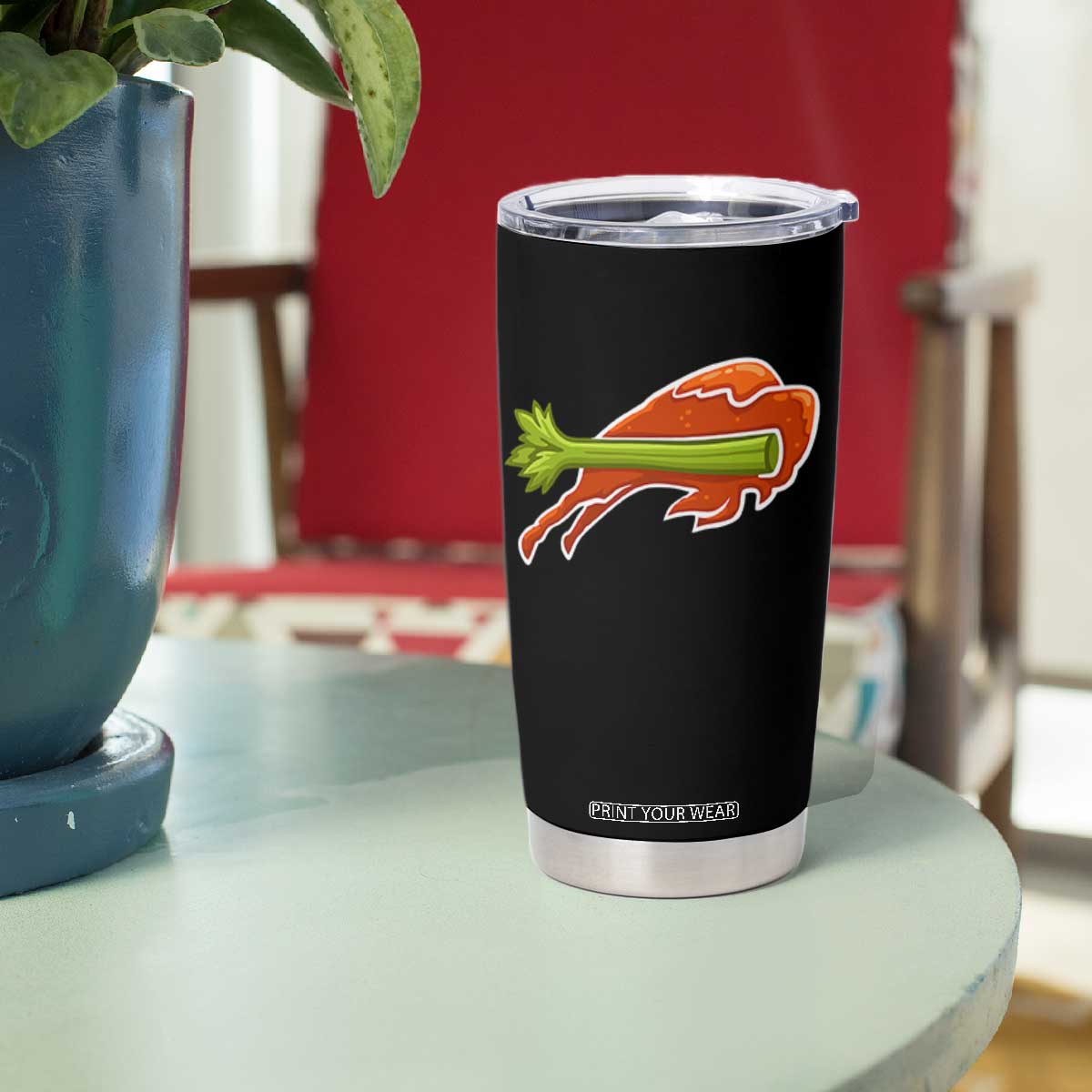 Buffalo Chicken Wing Tumbler Cup Vintage 90s Bill Fan Game Day TS10 Print Your Wear