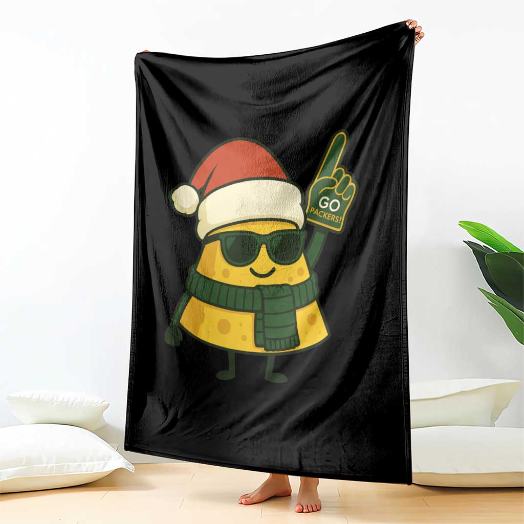 GB Fan Christmas Throw Blanket Gifts for Sports Fans Santa Hat TS10 Print Your Wear