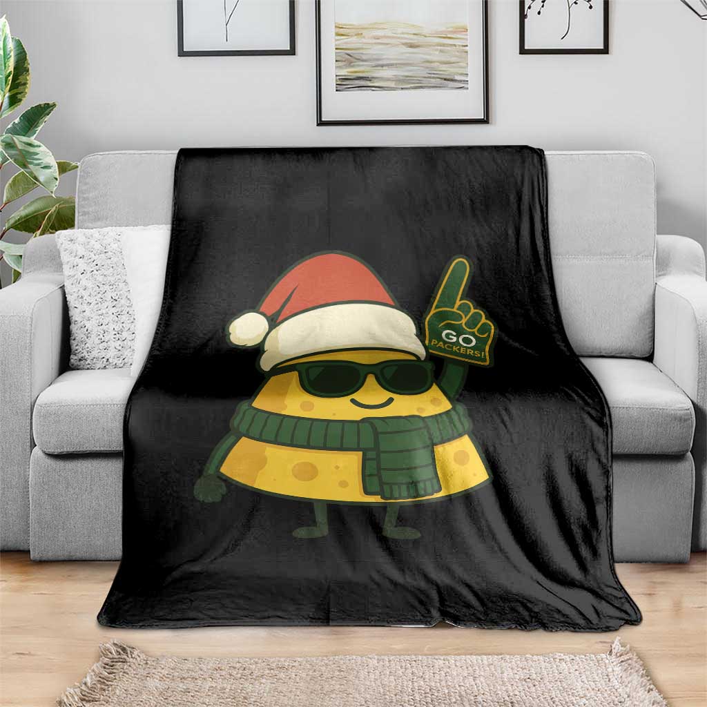 GB Fan Christmas Throw Blanket Gifts for Sports Fans Santa Hat TS10 Print Your Wear