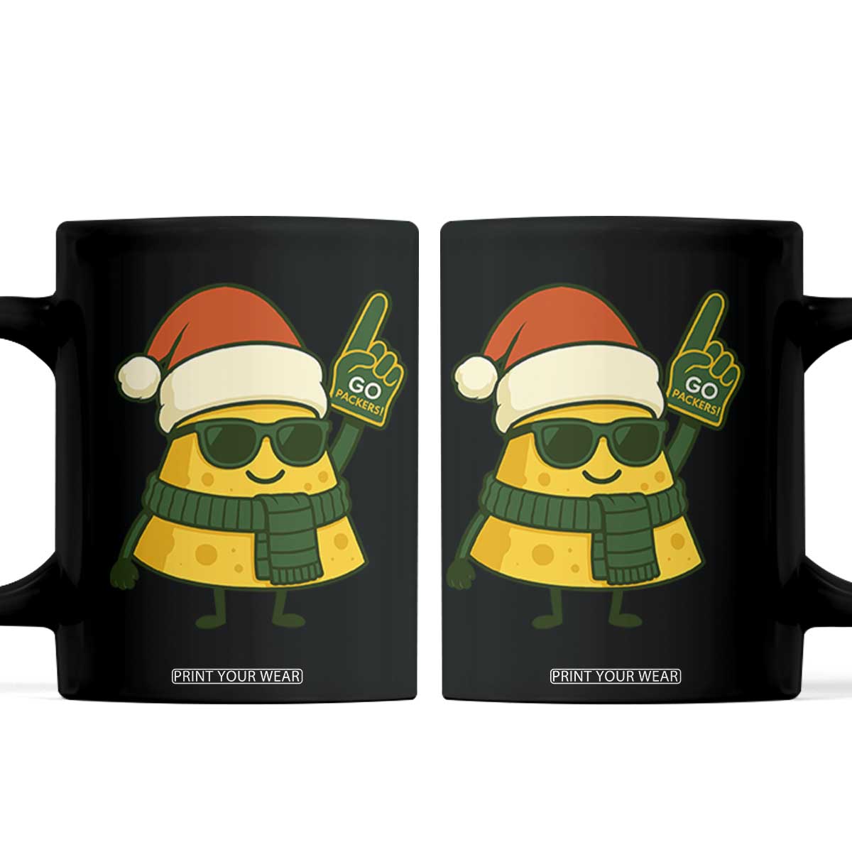 GB Fan Christmas Coffee Mug Gifts for Sports Fans Santa Hat TS10 Black Print Your Wear