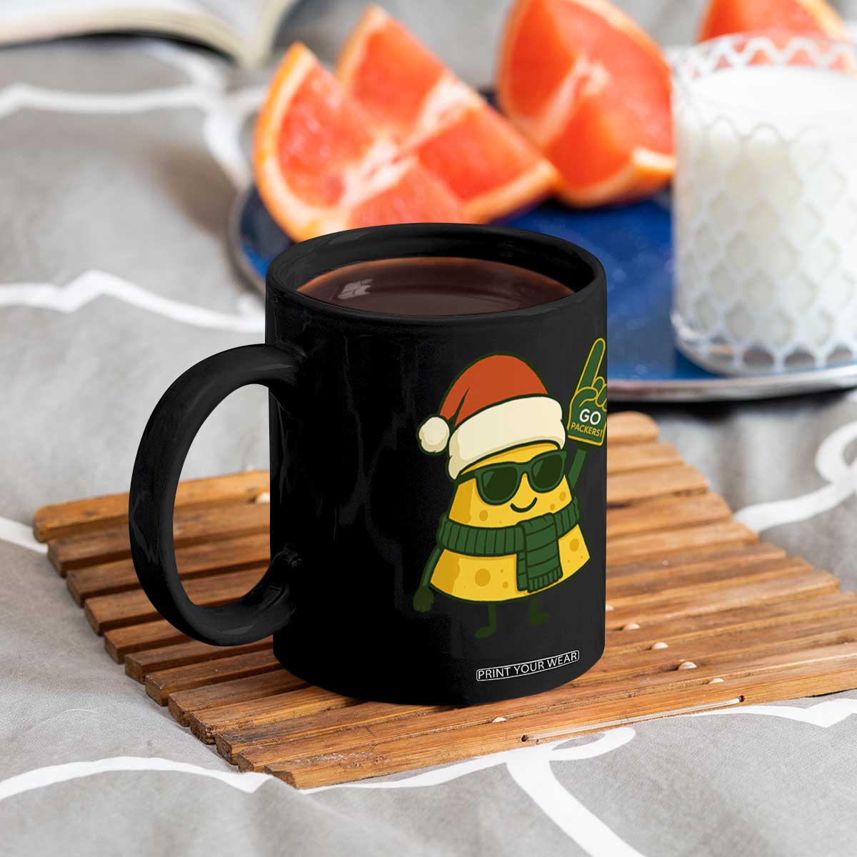 GB Fan Christmas Coffee Mug Gifts for Sports Fans Santa Hat TS10 Print Your Wear