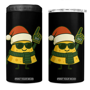 GB Fan Christmas 4 in 1 Can Cooler Tumbler Gifts for Sports Fans Santa Hat TS10 One Size: 16 oz Black Print Your Wear