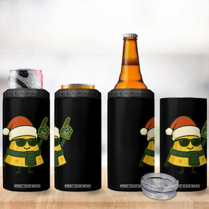 GB Fan Christmas 4 in 1 Can Cooler Tumbler Gifts for Sports Fans Santa Hat TS10 Print Your Wear
