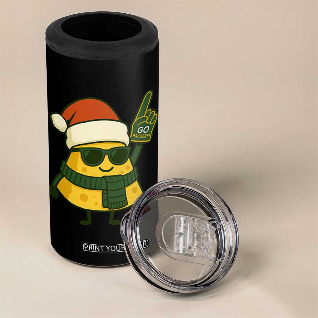 GB Fan Christmas 4 in 1 Can Cooler Tumbler Gifts for Sports Fans Santa Hat TS10 Print Your Wear
