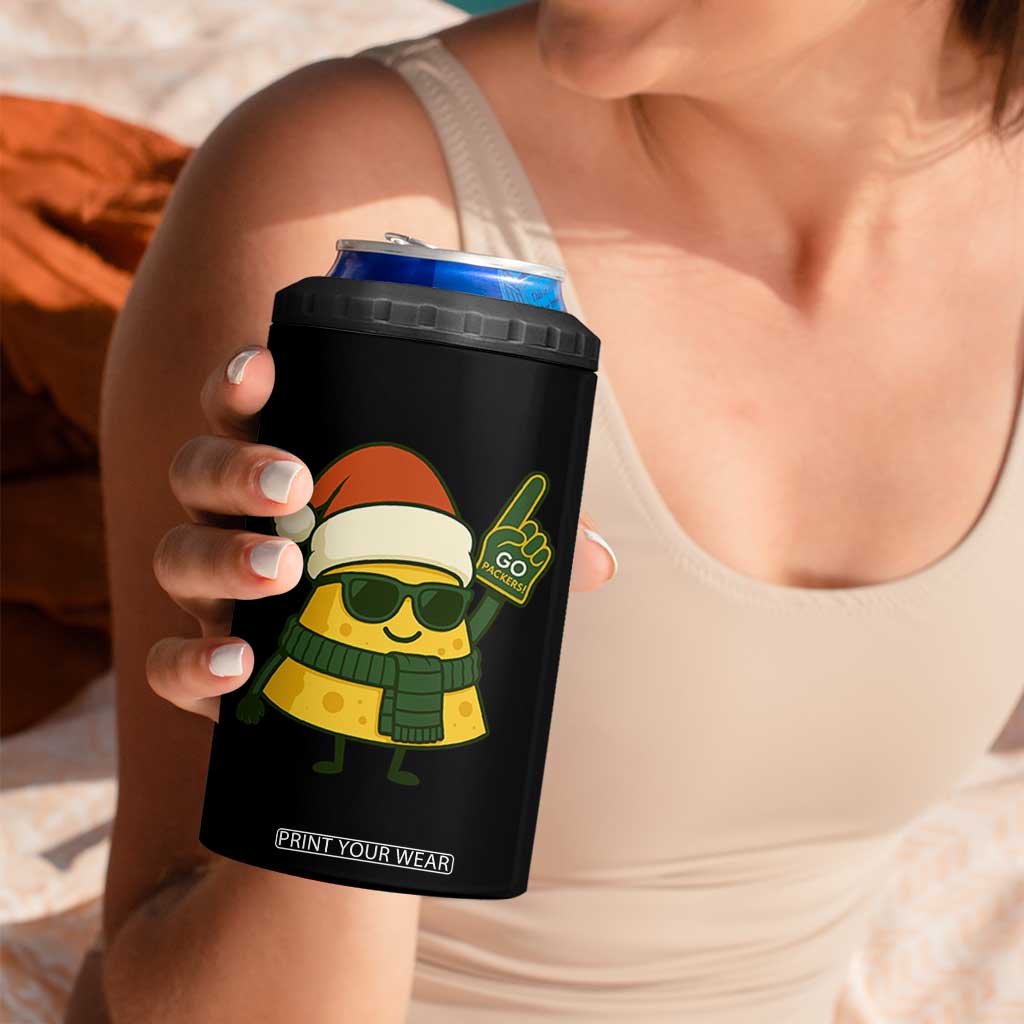 GB Fan Christmas 4 in 1 Can Cooler Tumbler Gifts for Sports Fans Santa Hat TS10 Print Your Wear