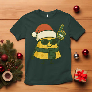 GB Fan Christmas T Shirt Gifts for Sports Fans Santa Hat TS10 Dark Forest Green Print Your Wear