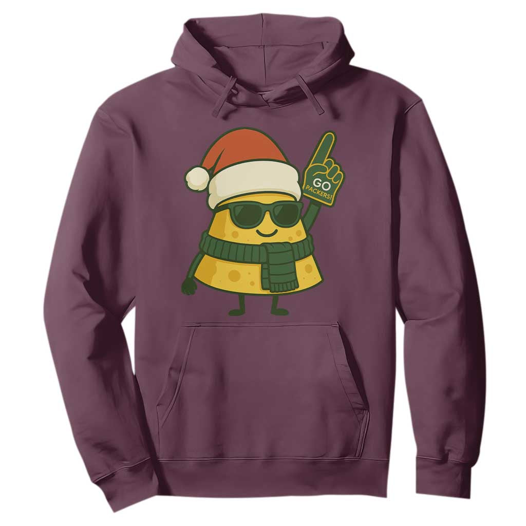 GB Fan Christmas Hoodie Gifts for Sports Fans Santa Hat TS10 Maroon Print Your Wear