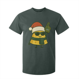 GB Fan Christmas T Shirt For Kid Gifts for Sports Fans Santa Hat TS10 Dark Forest Green Print Your Wear