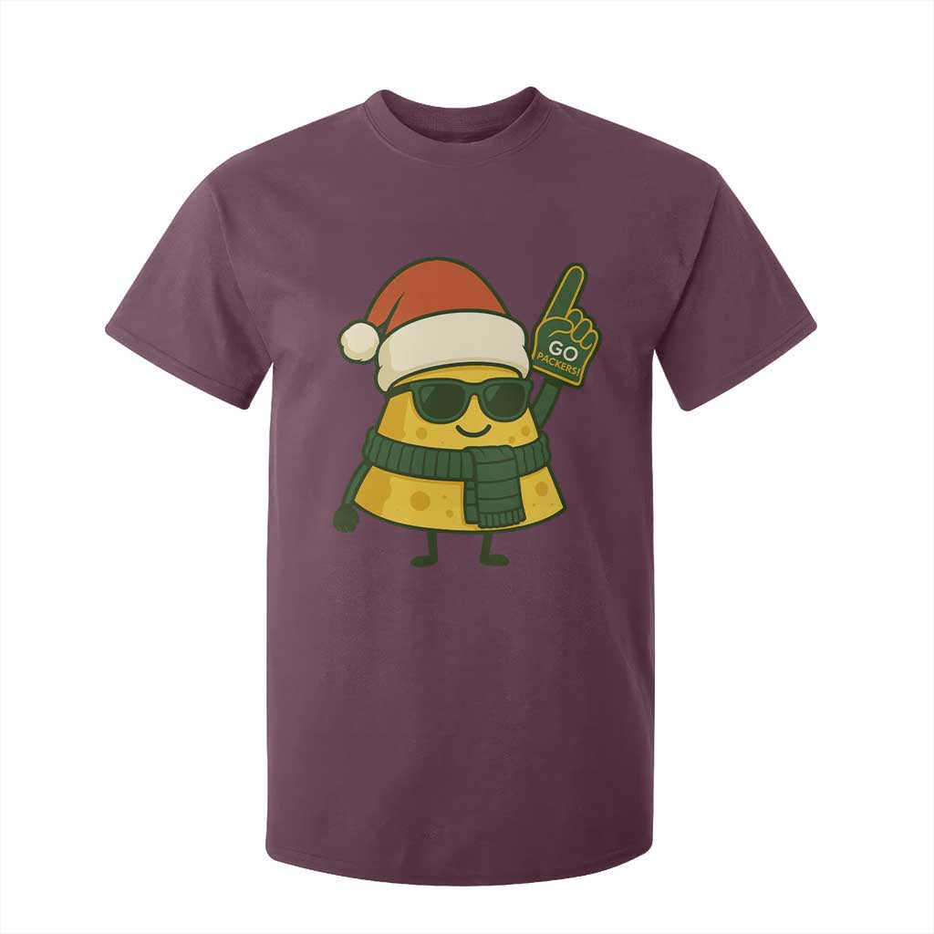 GB Fan Christmas T Shirt For Kid Gifts for Sports Fans Santa Hat TS10 Maroon Print Your Wear