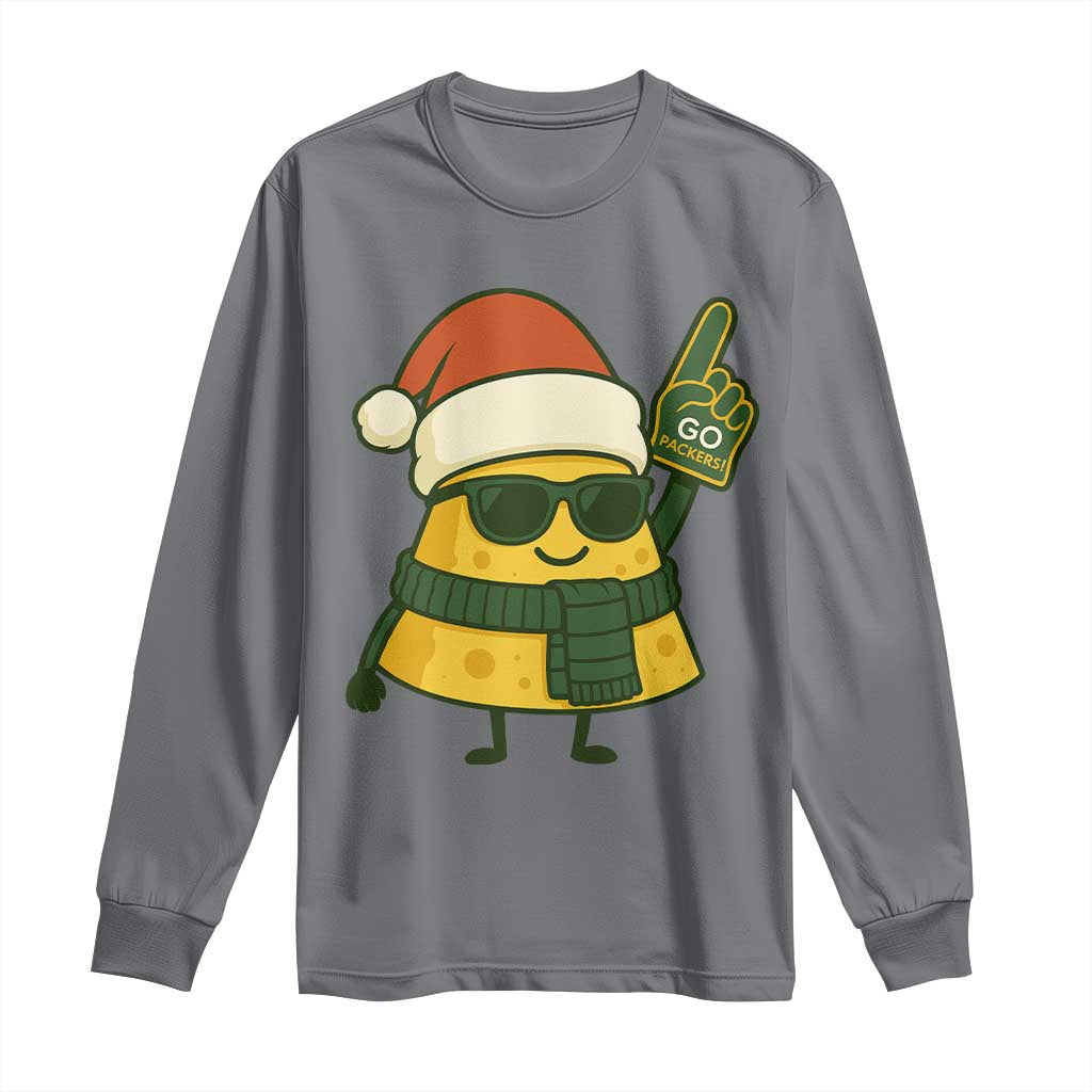 GB Fan Christmas Long Sleeve Shirt Gifts for Sports Fans Santa Hat TS10 Charcoal Print Your Wear