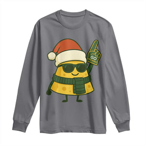 GB Fan Christmas Long Sleeve Shirt Gifts for Sports Fans Santa Hat TS10 Charcoal Print Your Wear