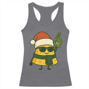 GB Fan Christmas Racerback Tank Top Gifts for Sports Fans Santa Hat TS10 Charcoal Print Your Wear