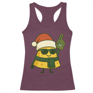 GB Fan Christmas Racerback Tank Top Gifts for Sports Fans Santa Hat TS10 Maroon Print Your Wear