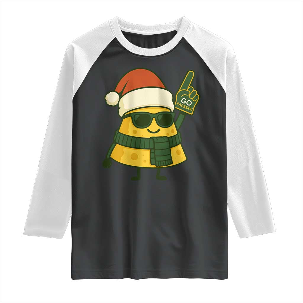 GB Fan Christmas Raglan Shirt Gifts for Sports Fans Santa Hat TS10 Black White Print Your Wear