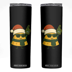 GB Fan Christmas Skinny Tumbler Gifts for Sports Fans Santa Hat TS10 Black Print Your Wear