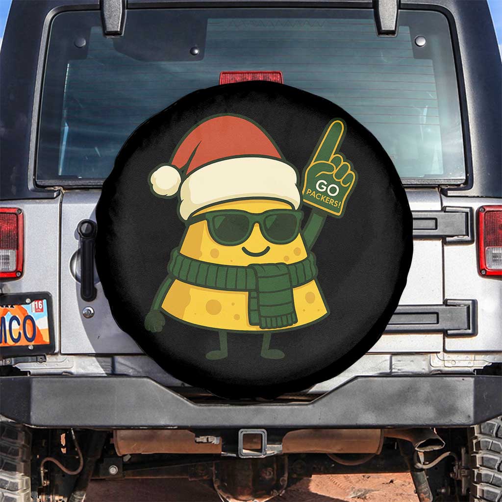 GB Fan Christmas Spare Tire Cover Gifts for Sports Fans Santa Hat TS10 No hole Black Print Your Wear