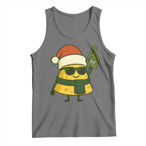 GB Fan Christmas Tank Top Gifts for Sports Fans Santa Hat TS10 Black Heather Print Your Wear
