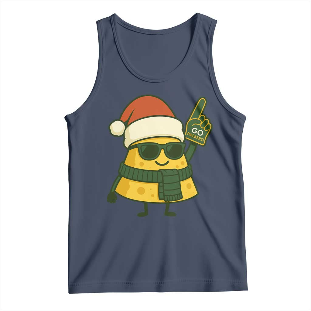 GB Fan Christmas Tank Top Gifts for Sports Fans Santa Hat TS10 Navy Print Your Wear