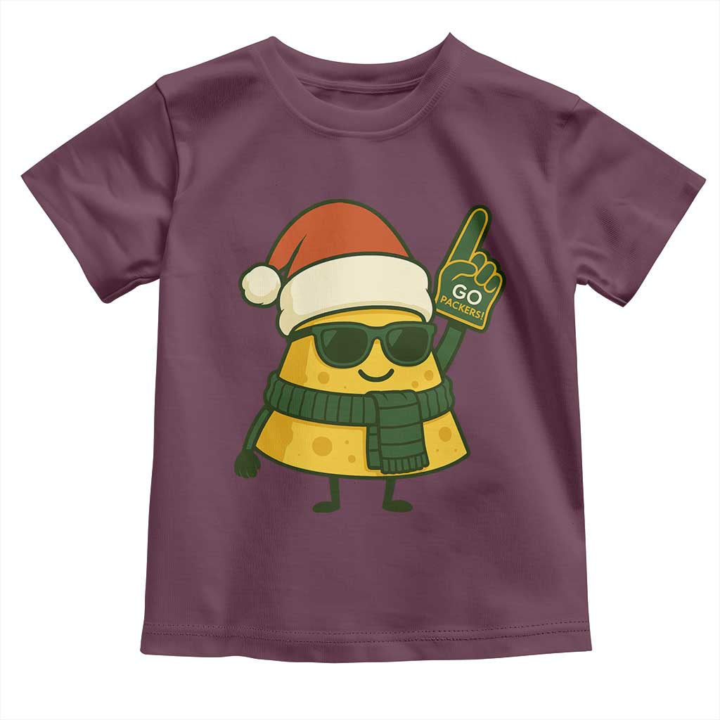 GB Fan Christmas Toddler T Shirt Gifts for Sports Fans Santa Hat TS10 Maroon Print Your Wear