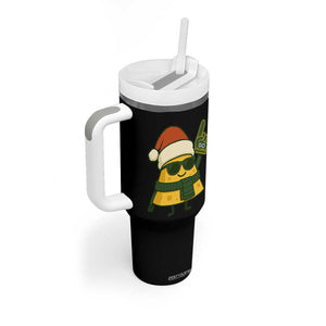 GB Fan Christmas Tumbler With Handle Gifts for Sports Fans Santa Hat TS10 Print Your Wear