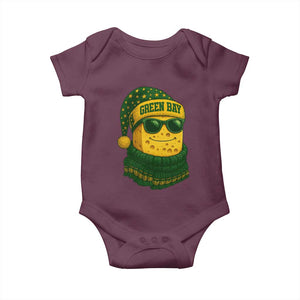 Christmas GB Baby Onesie Gifts for Sports Fans Santa Hat TS10 Maroon Print Your Wear