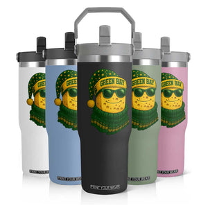 Christmas GB Flip Straw Tumbler Gifts for Sports Fans Santa Hat TS10 Print Your Wear