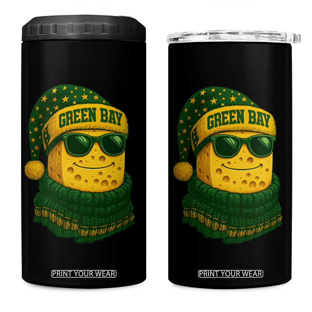 Christmas GB 4 in 1 Can Cooler Tumbler Gifts for Sports Fans Santa Hat TS10 One Size: 16 oz Black Print Your Wear
