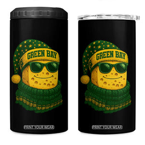 Christmas GB 4 in 1 Can Cooler Tumbler Gifts for Sports Fans Santa Hat TS10 One Size: 16 oz Black Print Your Wear