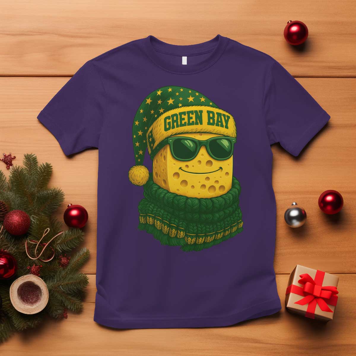 Christmas GB T Shirt Gifts for Sports Fans Santa Hat TS10 Purple Print Your Wear