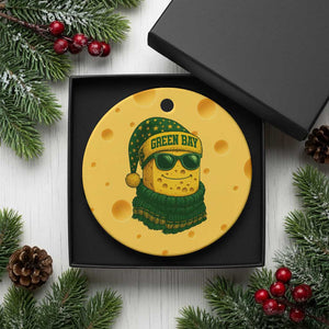 Christmas GB Ceramic Ornament Gifts for Sports Fans Santa Hat TS10 1pc Yellow Cheese Print Your Wear