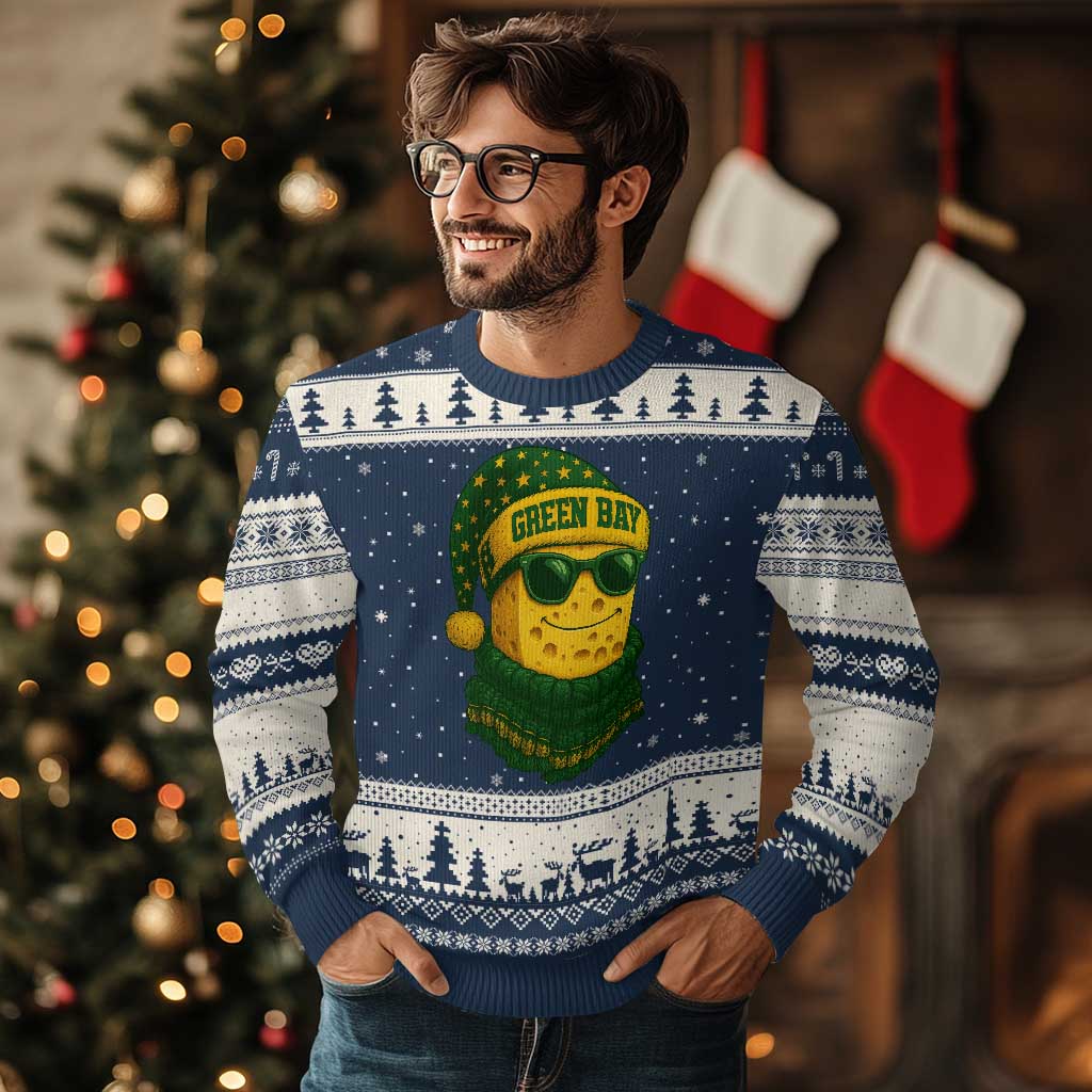 Christmas GB Ugly Christmas Sweater Gifts for Sports Fans Santa Hat TS10 Navy Beige Print Your Wear